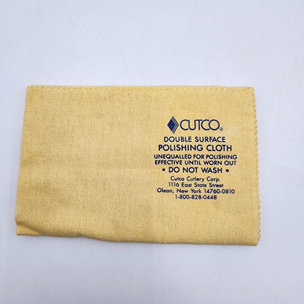 CUTCO DOUBLE SURFACE‎ POLISHING CLOTH  New Old Stock